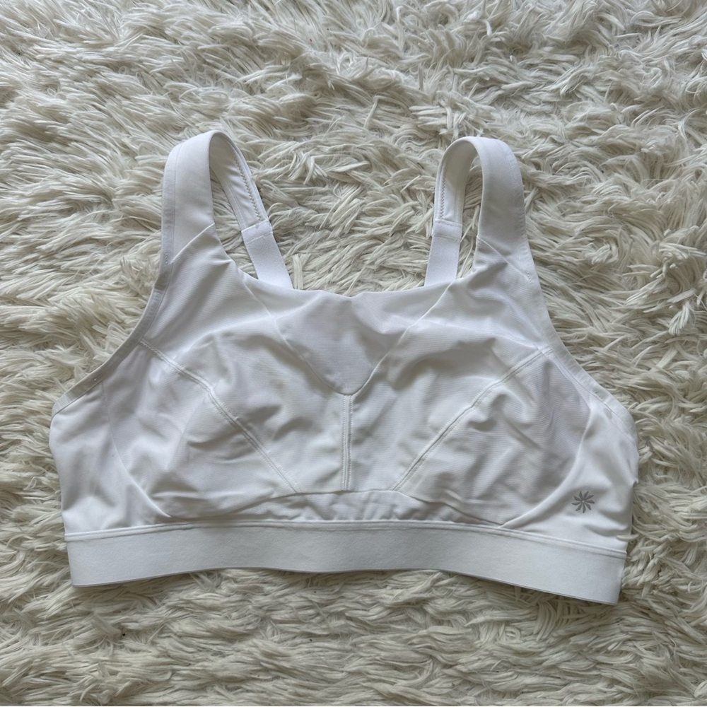 Athleta Sports Bra Womens Size 38C White Wireless Athletic New Without Tags